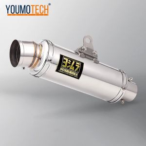 Motorcycle Exhaust Systems Muffler Tube Pipe Canister Tail PIPE Escap Exhaust Tailpipe with Silencer Carbon Fiber Yoshimura GP For Honda CT125 Monkey125 Super Cub GROM 125 CC110 cross cub110 Yamaha R15 Y15ZR Raider 150fi CT110 etc