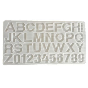 จัดส่งใน24ชม.แม่พิมพ์ซิลิโคน ภาษาอังกฤษพร้อมตัวเลข ตัวอักษร0.6CM 1CM รูปแบบสี่เหลี่ยม ใช้ทำงานในสบู่ พวงกุณแจ