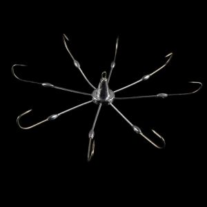 8/10 Claws Fish Anchor Hook Barbed Crab Hook With Lead Head Professional Fishing Tackle Accessory