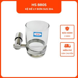 Kệ ly đơn inox 304 VINA HS8805