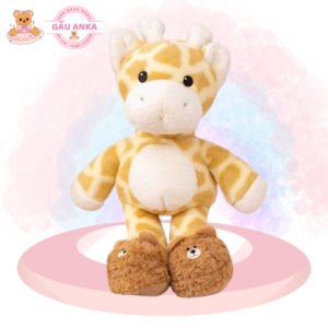 Gấu Bông Hươu Vàng Thêu Chân Đủ Size Cao Cấp Làm Quà Tặng Cho Bé HADA