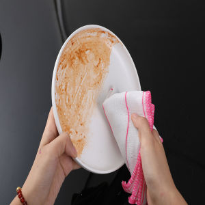 1/5Pcs Kitchen Towels Cotton Dishcloth Super Absorbent Non-stick Oil Reusable Cleaning Cloth Kitchen Daily Dish Towels