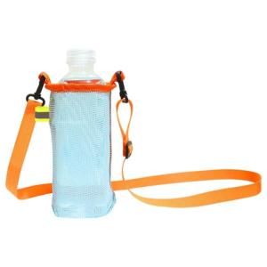 Ergonomic Mesh Cup Sleeve With Shoulder Strap Crossbody Bag For Sports Hiking Container Sports Accessories