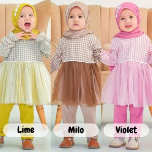 Kiara One Set By Lilbi - Little Bee Boutique - One Set Anak Perempuan - One Set Anak Murah - One Set