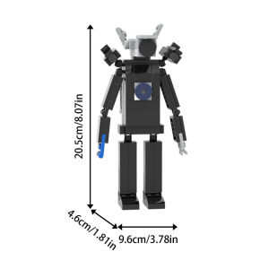 Moc Skibidi Toilet Titan King Monitor Model Building Blocks Mainan Edukasi Titan TV Man/Titan cameraman/Titan Speakerman