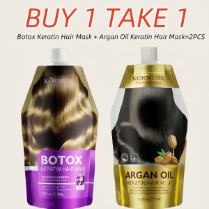 Botox Keratin Hair Treatment Mask Repair Damaged Frizzy Hair Soft Smooth Shiny Nutrition Straightening Deep Nourishing Maintenance Hair Mask Reduces Cracking Hydrates Moisturizes Smooth Shampoo Shiny Hair