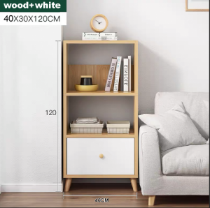 2/4 Layers Cabinet for Home Furniture Book Shelf Organizer with Drawers Display Rack Bookshelf