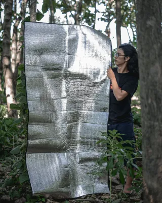 Matras FOIL Kilimanjaro ALUMUNIUM BESAR 200 x 100 cm Anti Slip Praktis Gulung Alas Tenda Matras Camping Outdoor