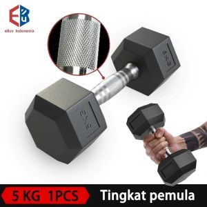 5kg hexagonal dumbell dengan perlindungan lingkunganDumbbell set peralatan fitness