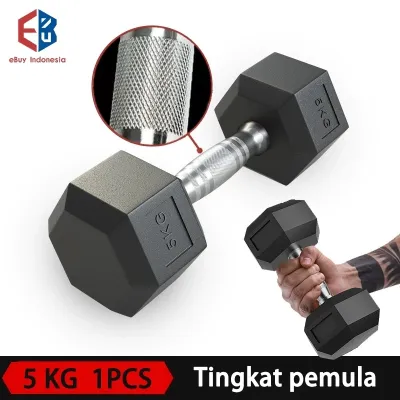 5kg hexagonal dumbell dengan perlindungan lingkunganDumbbell set peralatan fitness