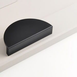 Half Moon Aluminum alloy Cabinet Handles Wardrobe Semicircle Knobs Drawer Dresser Knobs Furniture Handles Drawer Handles
