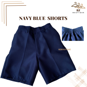 Navy Blue Garterized Shorts School Uniform for Boys Kinder Elementary High School | BZ Boutique