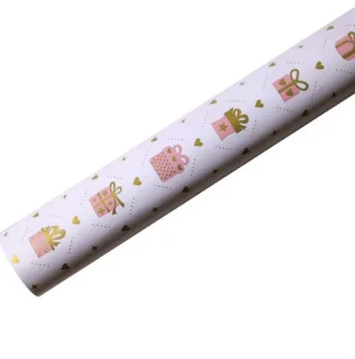 5pcs Glossy coated paper gift gift paper metal birthday gift wrapping paper