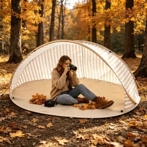 TUS Quick Setup Pop Up Beach Tent Compact Breathable Sun Shelter Automatic Pop Up Windproof Outdoor Canopy Beach