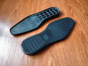 Sol Sepatu Outsole Alas Bawah Casual Slip on Pantofel Selop TPR Hitam Lentur Awet 816 Size 39 sd 43