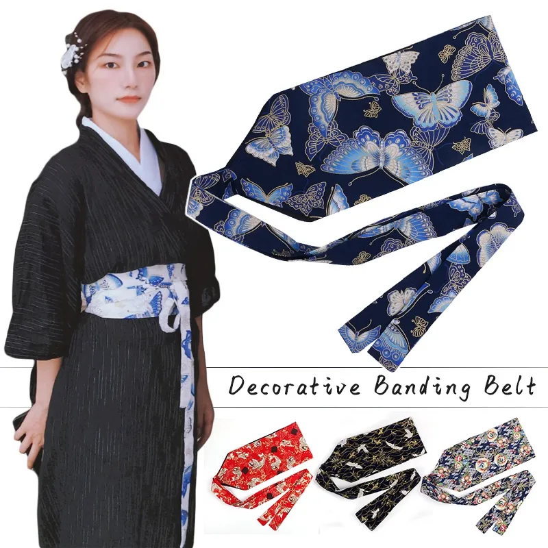 Japanese Style Kimono Belt Traditional Chinese Hanfu Belt Corset Yukata Obi  Belt Yukata Sash Straps Kimono Waistbelt Accessories