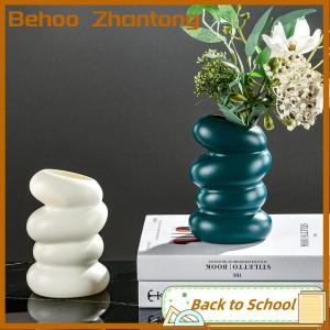 Behoo Plastic Spiral Vase Nordic Creative Flower Arrangement Container For Kitchen Living Bedroom Home Decoration Ornament