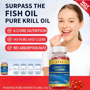 💝Hot Sale💝Nanji Phosphorus Astaxanthin Phosphorus Oil Capsules Best Selling Krill Oil Capsules High Absorption Astaxanthin Rich Phospholipid Formula For Cardiovascular Support Anti Inflammation And Antioxidant Benefits