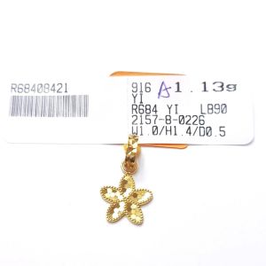 JIN JING PDR CHARM BUNGA/BUTTERFLY EMAS 916 ORI 1.13G/1.33G/1.34G/1.49G
