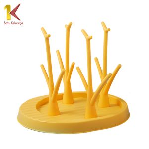 Satu Keluarga Rak Pengering Botol C1045 Tempat Tirisan Dot Gelas Mug Cangkir Baby Bottle Drying Rack