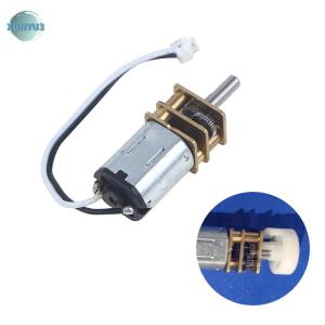 XUNYU3 มอเตอร์เกียร์โลหะขนาดเล็ก N20 DC3V-6V พร้อมเกียร์มอเตอร์ DC อุปกรณ์อิเล็กทรอนิกส์ DIY