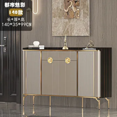 AUREO 2025 new Italian marble desktop storage cabinet entrance porch storage cabinet simple home door shoe cabinet