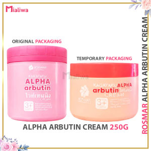 B1T1 Rosmar Kagayaku Alpha Arbutin Cream Pampaputi Whitening Exfoliating Moisturizing Facial Body Moisturizer Skincare Squalane Glycerin Acne Pimple Pore Minimizer Peklat Pekas Melasma Blemishes Wrinkles Dark Spot Glass Skin Hydrating Rejuvenating Cream