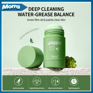 Green Tea Stick Cleansing Mud Mask Removal Blackheads Pore Mask Oil Balance Mask