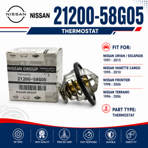 21200-58G05 Nissan Thermostat 82°C For Urvan Patrol 720 Terrano Pathfinder TD27 Part Number: 21200-58G05