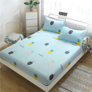 Ôm Cao Cấp In Ấn Bedsheet Không-Trượt Cố Định Tấm Bọc Giường Duy Nhất/Nữ Hoàng/King Size/120*200 Cm/150*200 Cm/180*200 Cm Thích Hợp Nệm (Chiều Sâu) 5-23 Cm
