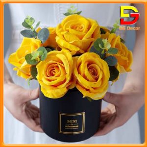 Bình Hoa Đào Đông Mix Hồng Hoa Để Bàn Phòng Khách Nhiều Mẫu Cao 25-30cm DC-142