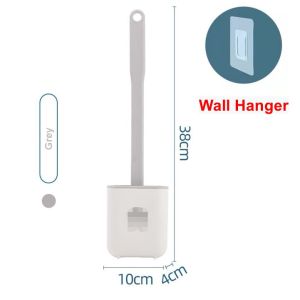 【Ready Stock】Silicone toilet brush Crevice Brush Brush Floor Cleaning Brush Bathroom Scrub Berus Tandas 清洁地刷-馬桶刷-清洁刷子