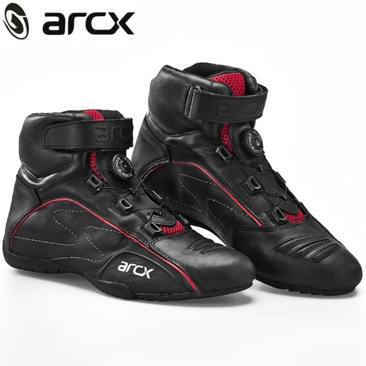 ARCX Racing Moto Shoes Motorcycle Boots Rotating Buckle Breathable Summer  Street Motor Bike Scooter Motocross Boot Shoes Lazada PH - Main Image
