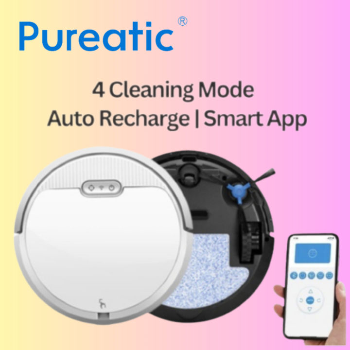 Pureatic V2 Robot Vacuum Cleaner 3 in 1 robot vacuum Lazada PH