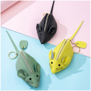 Cartoon Mouse Coin Purse Female Cute Mini Soft leather Korean ins Coin Purses & Pouches Creative Small Bag