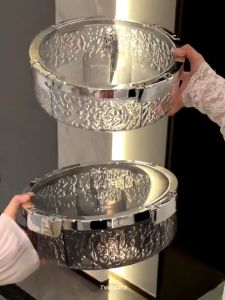 Light Luxury Sealed Nut Snack Storage Box Living Room Dried Fruit Plate Household New Fruit Plate Candy Box果盘