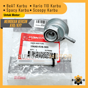 Membran Bensin Original Honda KVB Kran Bensin Beat Vario 110 CW Spacy Scoopy Auto Cock Fuel Keran Bensin Ori AHM