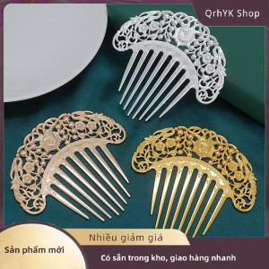Hàng có sẵn✨ Trung Quốc Kẹp Tóc Retro Tóc Lược Hanfu Món Ăn Kẹp Tóc Trang Trí Rỗng Khắc Tóc Lược Tinh Tế Phụ Kiện Tóc Quà Tặng