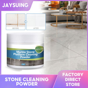 Jaysuing Stone Cleaning Powder Scratch Resistance Long-lasting Protection Stain Floor Remover Deep Nourishment Multi-effect Floor Polish Kitchen Quartz Stone Countertop Cleaning Powder Tile Marble Strong Decontamination Polishing Deinfiltration Color