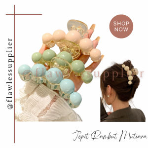 JEPIT RAMBUT MOTIF MUTIARA MODEL KOREA PREMIUM / JEPITAN JEDAI MUTIARA