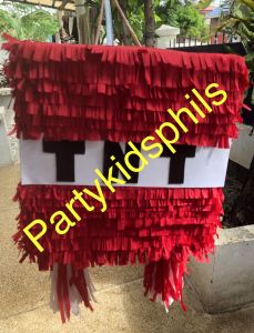MINECRAFT TNT PINATA - 100% HANDMADE