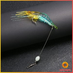 กุ้ง เหยื่อตกปลา เรืองแสง ซิลิโคน นุ่ม สําหรับตกปลา 8 ซม. / 5 กรัม Lures & Baits Cozy