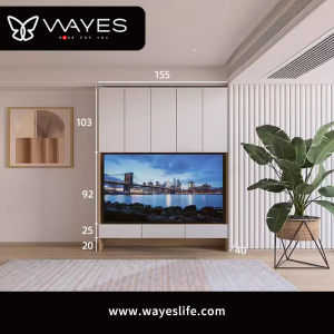 Finished and customized TV Console Living Room Cabinet With Drawers and Storage