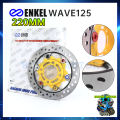 ENKEI Wave 125 Disc Brake Plate 220mm Floating Motor Front Brake Universal. 