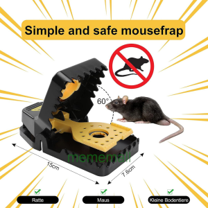 Upgraded home Large Mouse Rat Traps - Safety High Sensitive Snap Big Plastic Mouse Trap Rodent Catcher