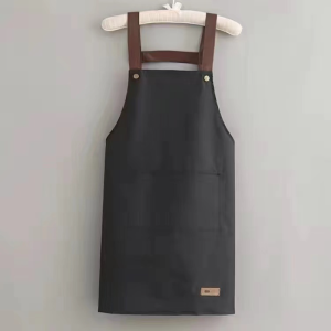 Canvas Waterproof Apron Stain-Resistant Women Men Chef Waiter Coffee Shop BBQ Kitchen Aprons