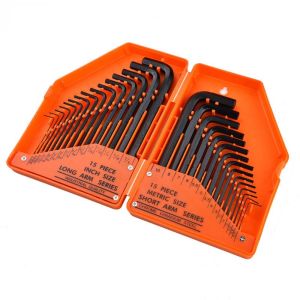 FOUNDTWO Metric Imperial L Type Socket Wrench Hex Key Spanner Key Set Arm Flat Head Allen Wrench Screwdriver Set Hexagon Spanner Allen Key Hex Set