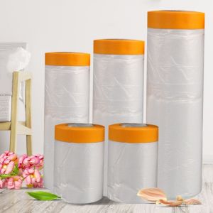 MAOMEI HOUSE Dùng một lần Phim chống bụi tự dính Chống thấm nước Trong suốt Tấm che bảo vệ tranh tường Đa chức năng Nhựa Phim che phủ sơn xe Trang chủ