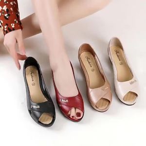 [Free Shipping] 2026 New Model Anti-Slip Sandals for Middle-Aged and Elderly Mothers Womens Summer Outdoor Soft Sole Wedge Thick-Soled Peep-Toe Sandals