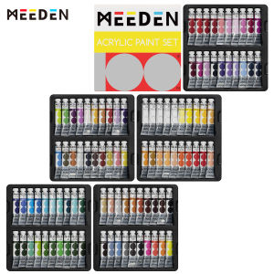 MEEDEN Heavy Body Acrylic Paint Sets 100 Colors Art Paint Tubes for Canvas Wood Fabric Painting 0.41 fl Oz /12ml Acrylic Paints for Adults Beginners Students Crafts Painting